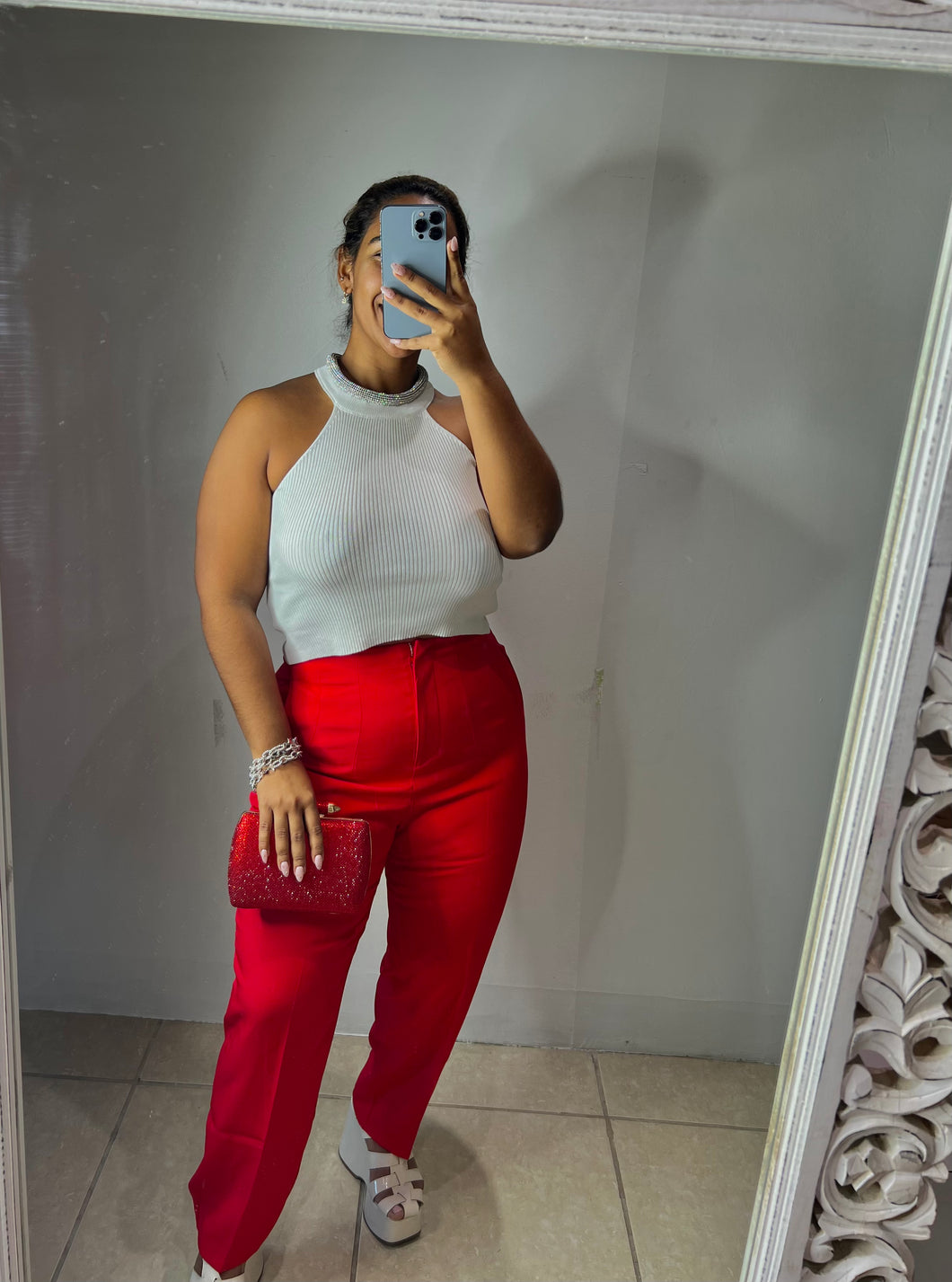 Red Perfect Pants